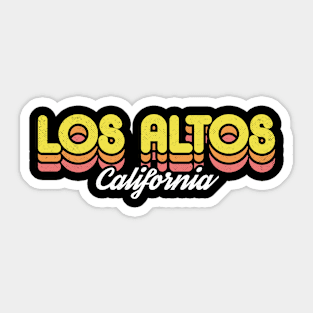 Retro Los Altos California Sticker